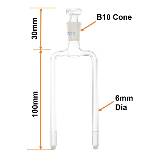 MTX16 Salt Bridge Dual Frit U Tube 1