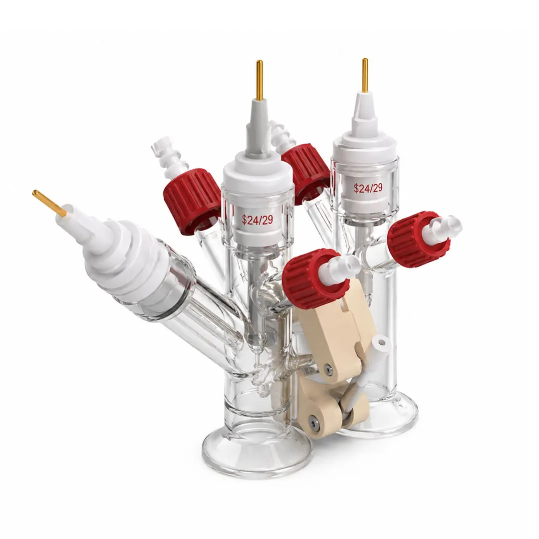 Small-Volume H-Type Membrane-Replaceable Electrochemical Cell (RelativelySealed)